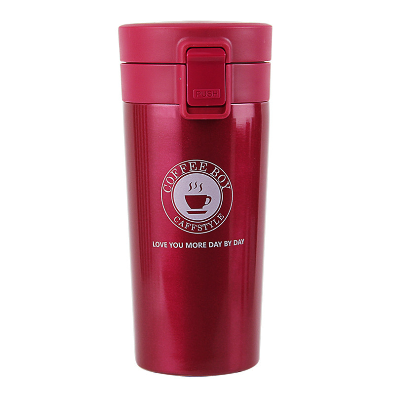 Foreign Trade American Car Coffee Cup 304 Vacuum Stainless Steel Vacuum Cup Portable Insulation Cup Business Wholesale