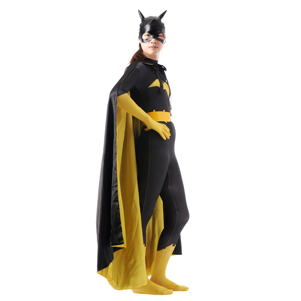 蝙蝠侠氨纶弹力全包紧身衣万圣节cosplay服装zentai连体服