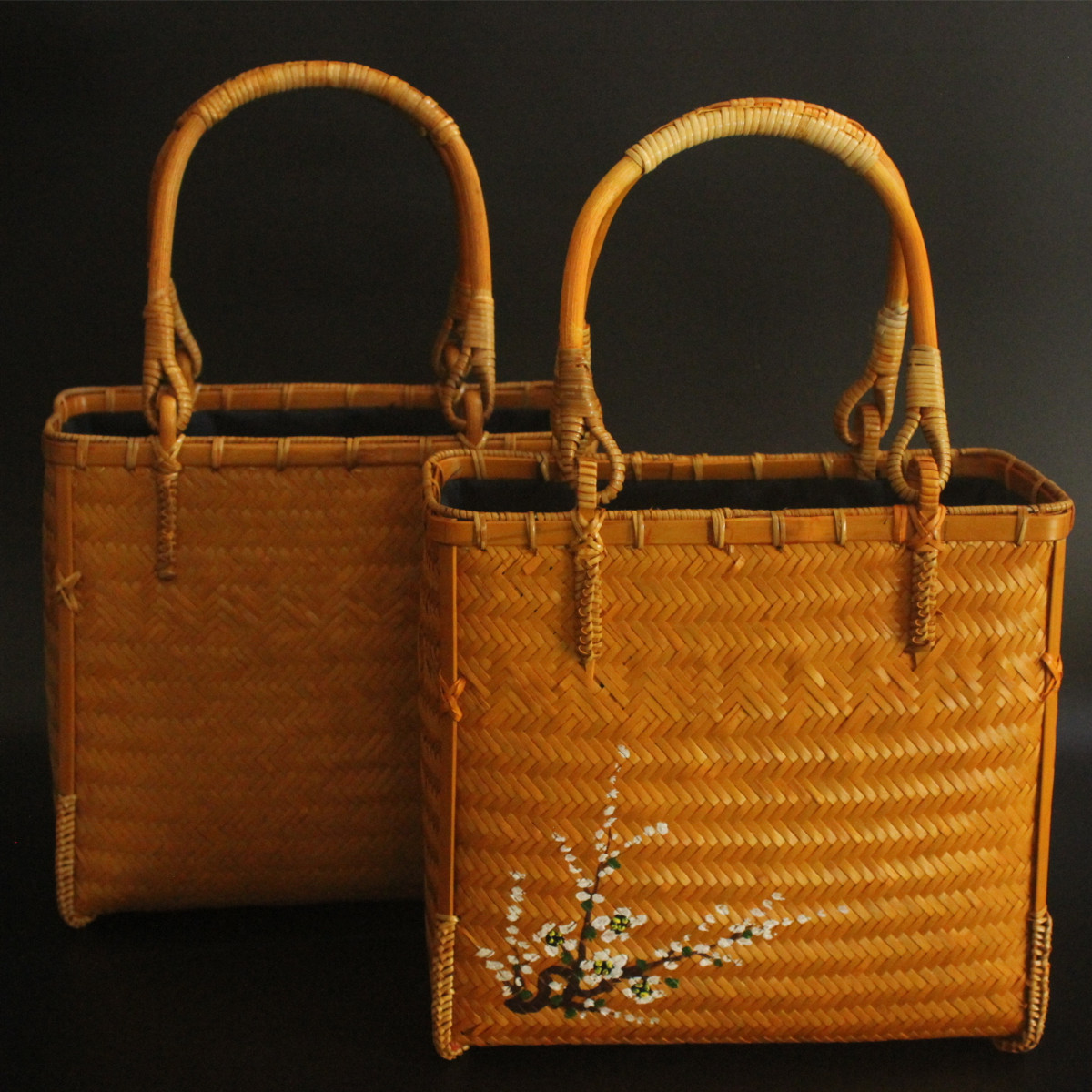 厂家直销手工竹子编织包女式复古提包搭配汉服茶道零配