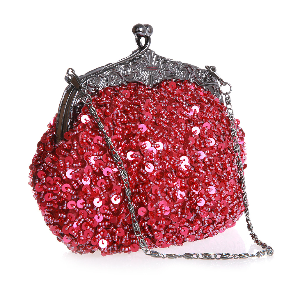 现货热批精致珠绣包手工包跨境流行小手袋闪亮宴会包新娘包03162