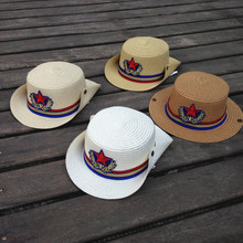 夏天 牛仔 帽子小男孩女孩新款批发零售五星草帽西部牛仔两用草帽