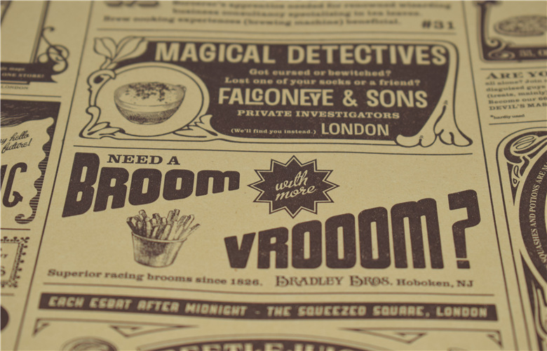 复古牛皮色英文报纸油纸 食物垫纸 炸品小吃防油纸炸鸡薯条吸油纸