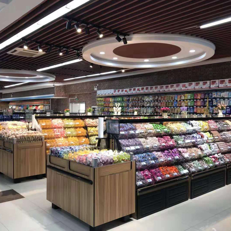 厂家直销超市糖果柜钢木散称柜零食柜