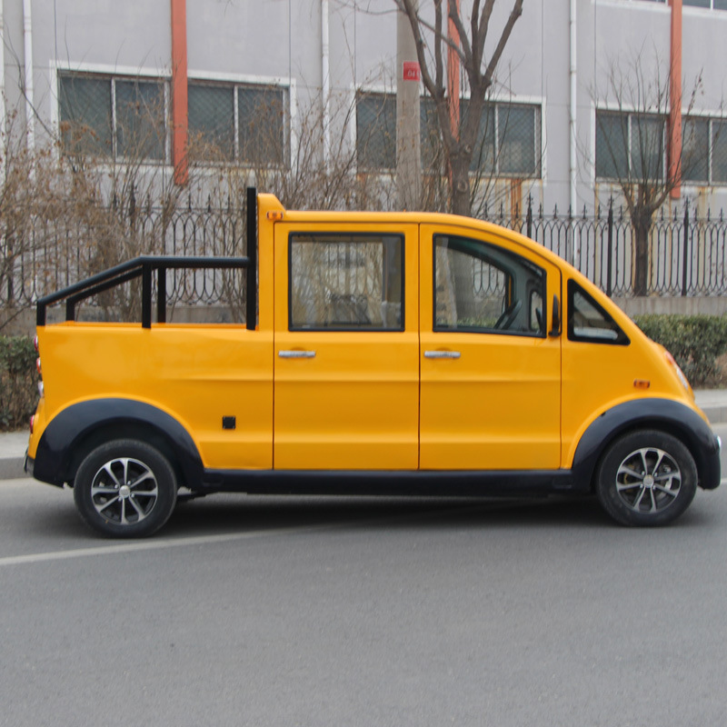 金海科新能源电动汽车电动巡逻车带后斗四座四轮电动车带斗