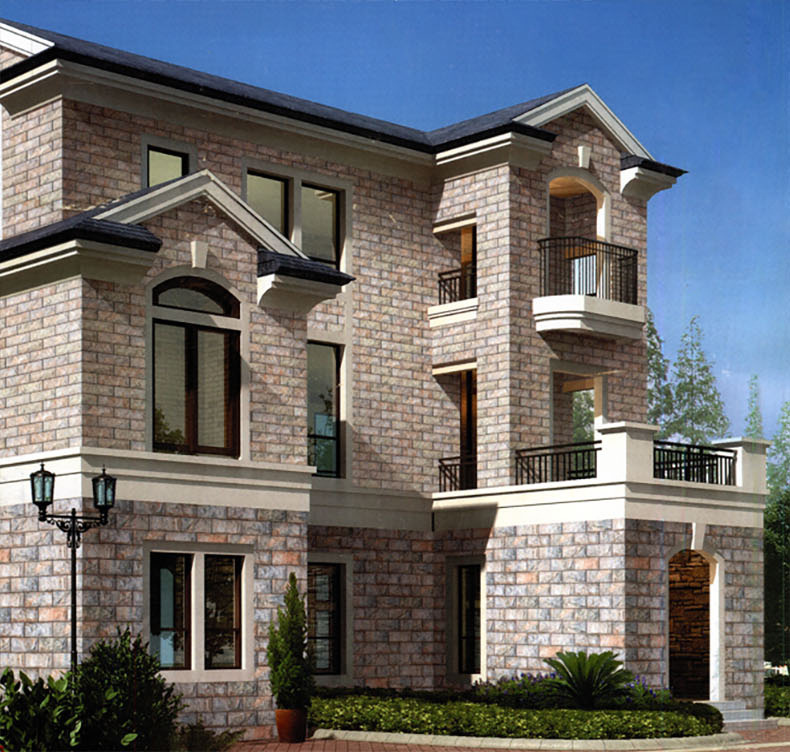 300*600外墙砖 别墅外墙瓷砖 文化石砖仿蘑菇石自然石瓷砖