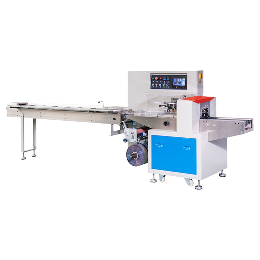 电源线枕式包装机械250x后拉膜自动套袋机 苹果数据线自动封口机