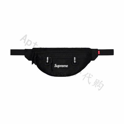 supreme 19ss46th斜挎包潮牌单肩包手机小包男女胸包满印logo腰包