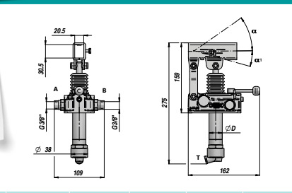Italy Contarini Manual Pump PAM-TDS 12 Displacement 12cc ..