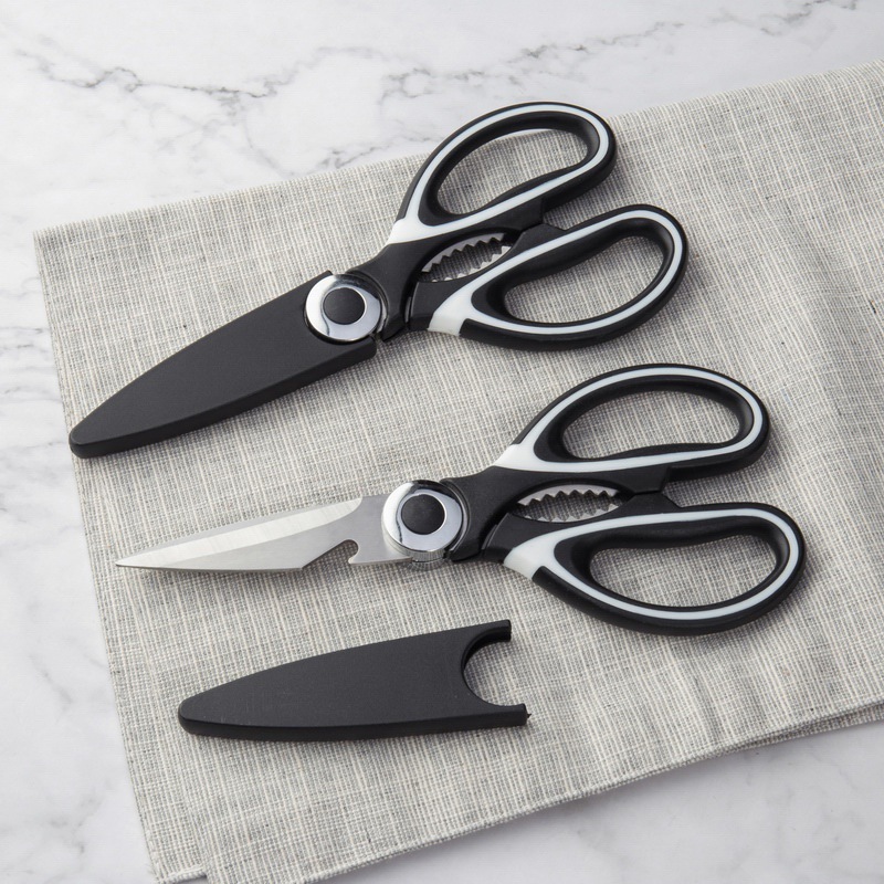 E-Commerce Strong Home Scissors Stainless Steel Sharp Chicken Bone Scissors Meat Cutting Multi-Functional Kitchen Scissors Panda Scissors