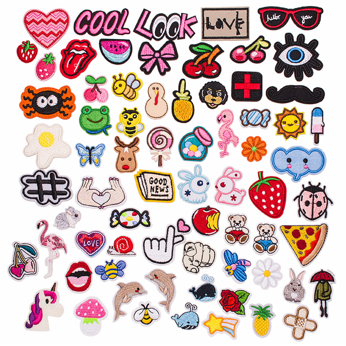 patch小号水果刺绣布贴 可爱儿童衣服破洞补丁贴 卡通电脑绣花章