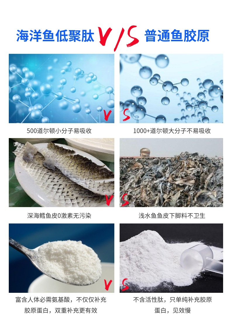 深海鳕鱼海洋鱼低聚肽 食品级 小分子低聚肽粉 海洋鱼胶原蛋白粉