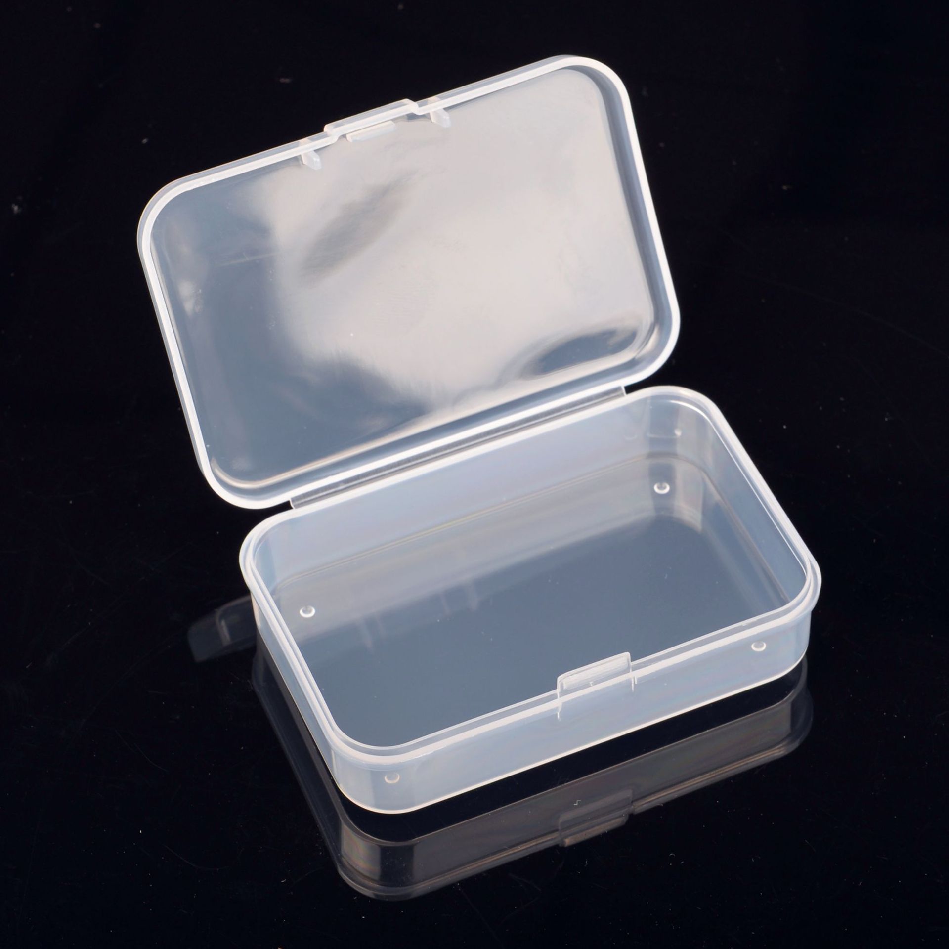 厂家直销pp塑料盒长方形透明收纳零件盒正方形小产品包装盒子批发