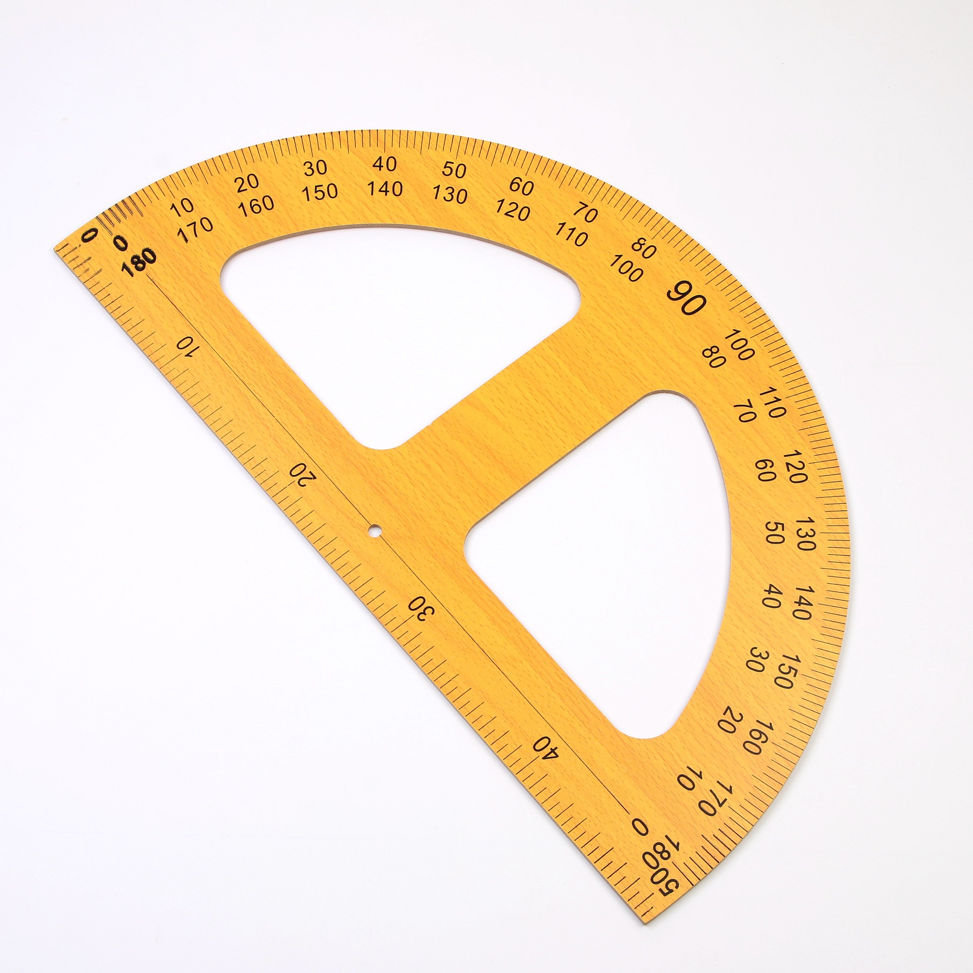 老师教学用木质量角器50cm 三角板 大号教具教学仪器 厂家货源
