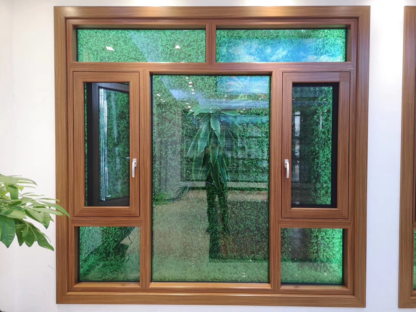 厂家直供 铝合金门窗 100系列 断桥窗纱一体平开窗定制 隔音隔热