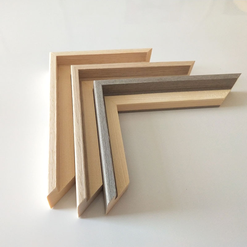 实木相框线条国油画框镜框裱十字绣边框木条俄罗斯樟子松定制批发