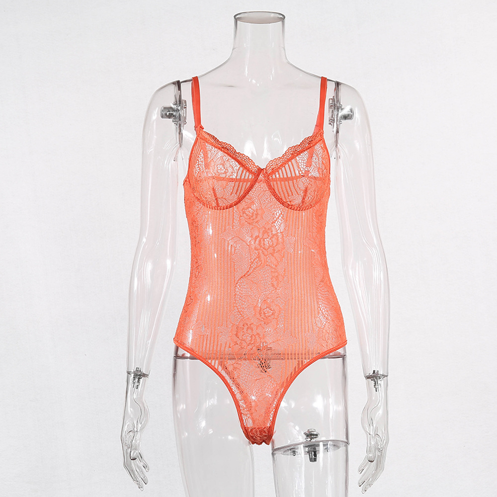 速卖通热销夏季新款2019蕾丝拼接情趣连体衣女内衣惊艳多色8223