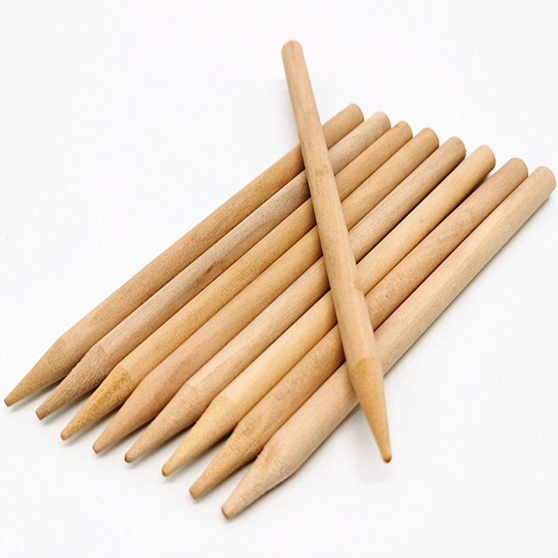 厂家定制实木打磨圆木棒尖头圆木棍圆条打孔圆条木圆棒木棒工艺品