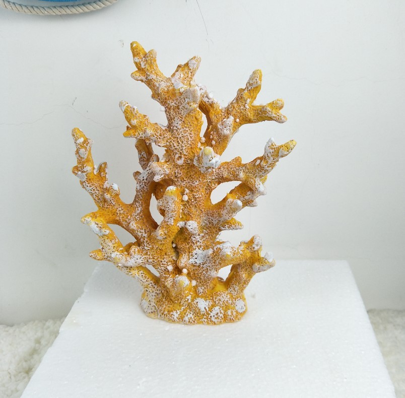 创意地中海风格树脂珊瑚桌面摆件吧台玄关鱼缸造景装饰仿真珊瑚