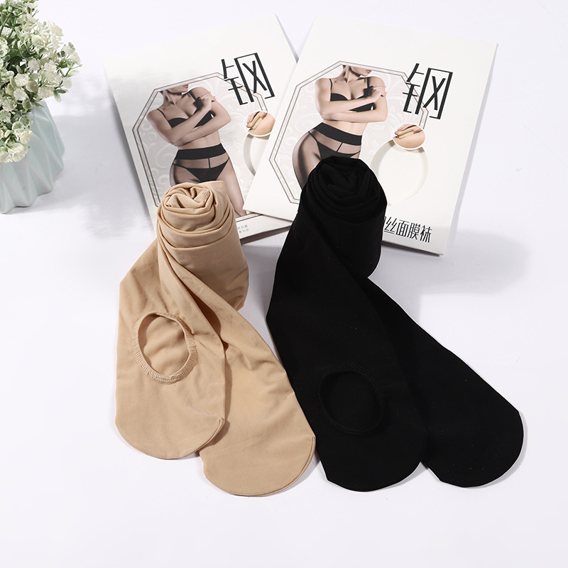 Spring and Autumn New Free off Lazy Socks Foot Bath Pantyhose Women's Steel Wire Mask Belly Contracting Hip Lifting Concealer Crotch Leggings