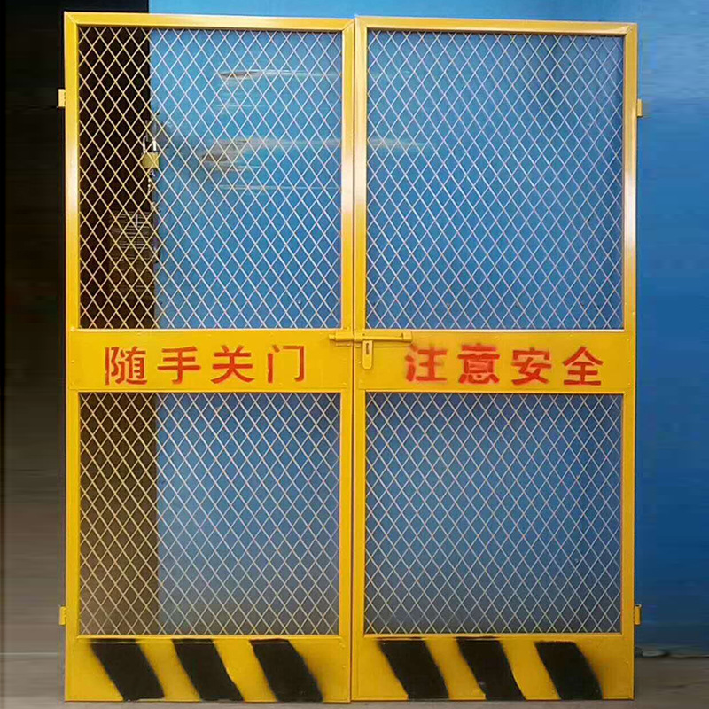 批发电梯防护门 施工电梯井口防护门 基坑护栏临边防护栏定制