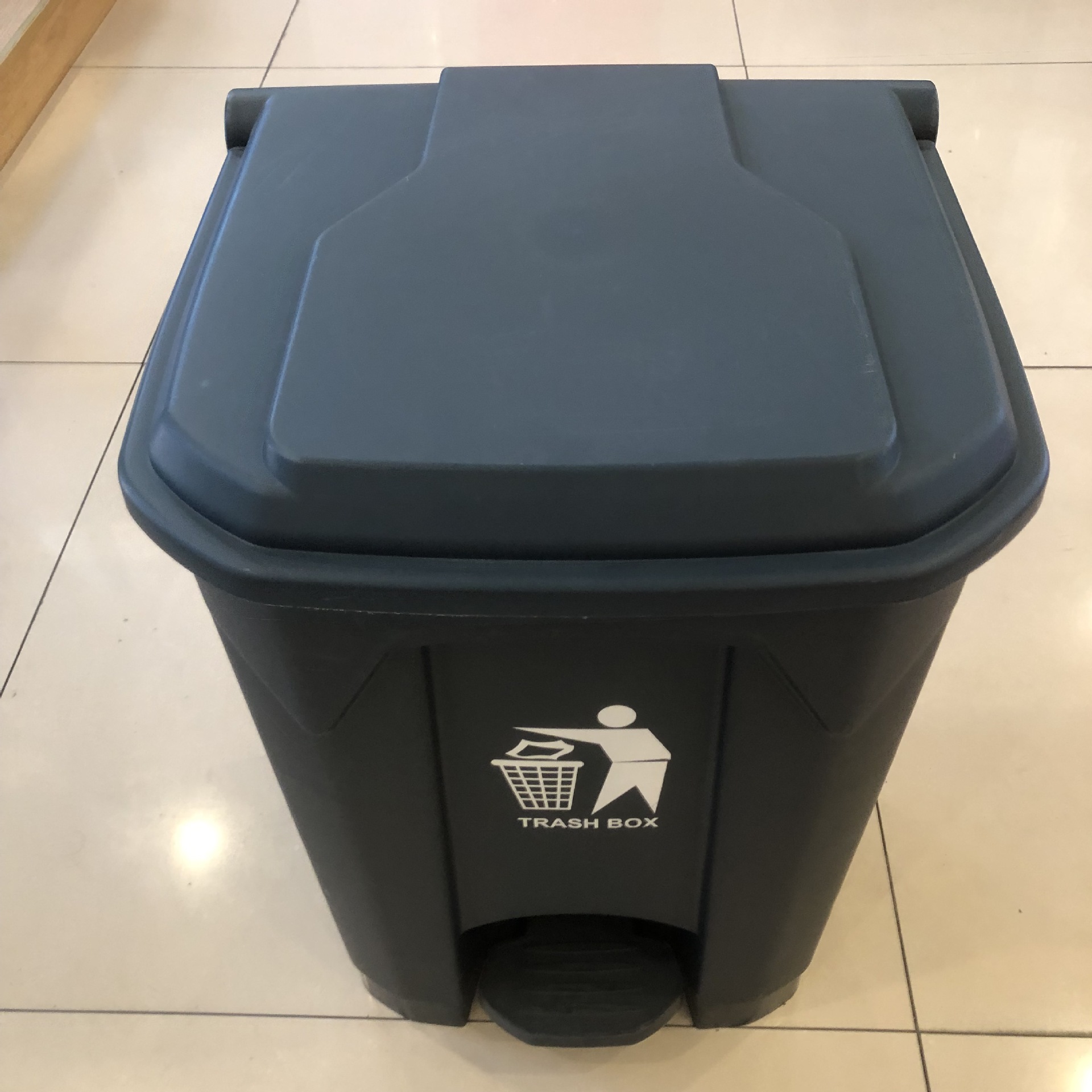 60升脚踩磨砂带盖k桶50l办公室塑料分类桶大号餐厅脚踏塑料垃圾桶