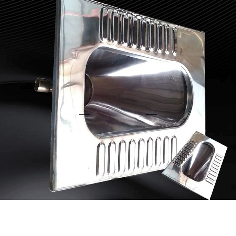 厂家批发不锈钢蹲便器s弯不锈钢蹲便器304移动厕所工程蹲便器四凯