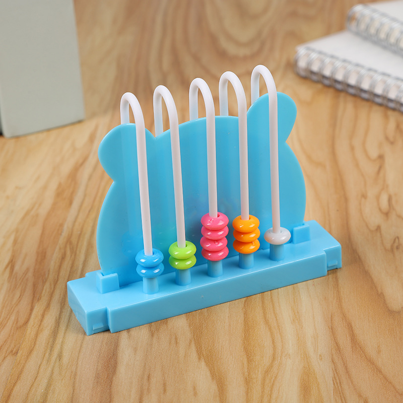 创意五行计数器 新款幼儿园儿童益智早教 卡通多色五位数算盘礼物