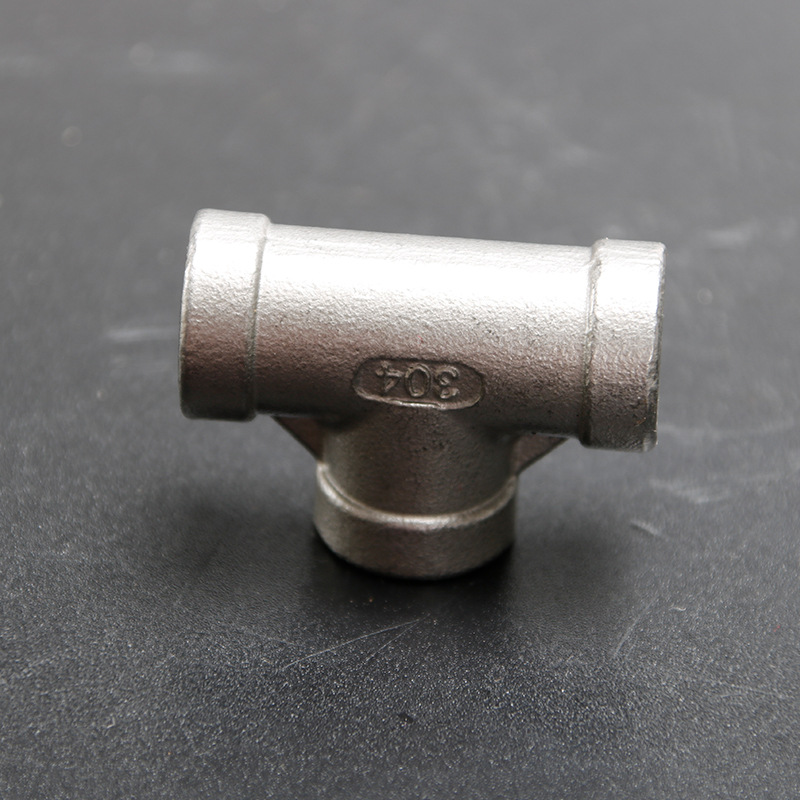 批发304不锈钢内外丝扣正三通304不锈钢水暖管件1/4 4分 dn15