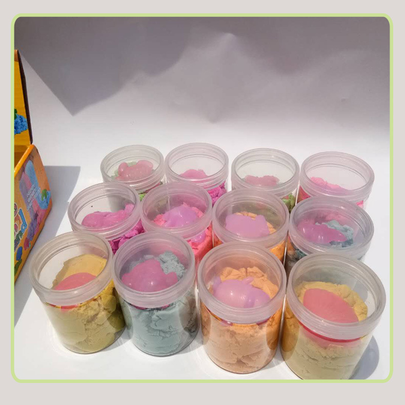 棉花沙100g罐装送模具儿童益智玩具沙可以拉伸揉捏的沙子不怕散乱