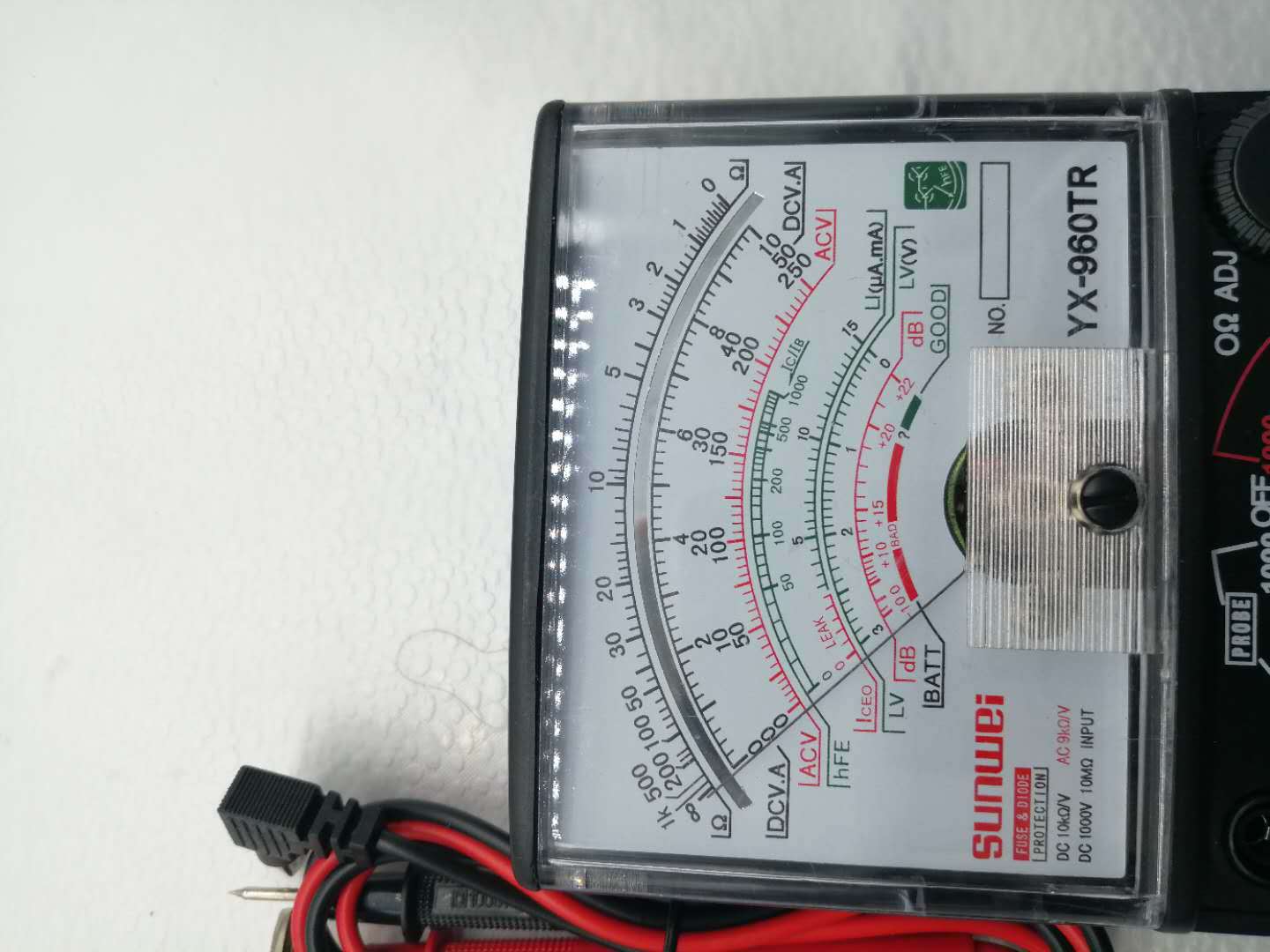 日本游丝指针式万用表yx-960tr高精度机械表电工教学 20k/v表头