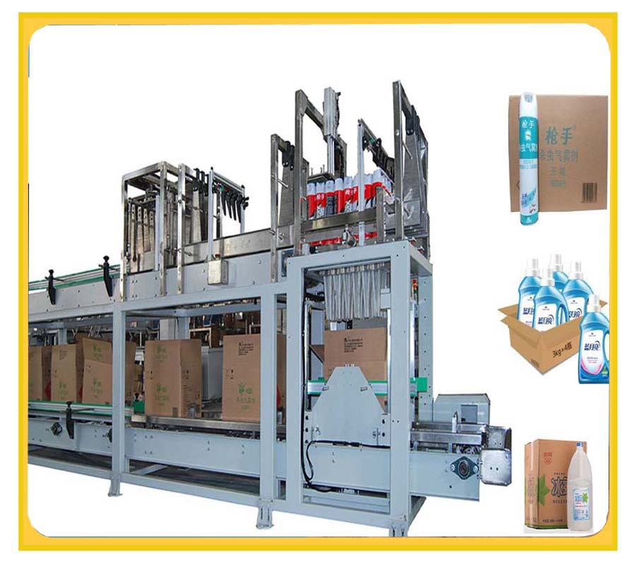 全自动装箱机 矿泉水饮料啤酒灌装箱机易拉罐装箱机玻璃瓶装箱机