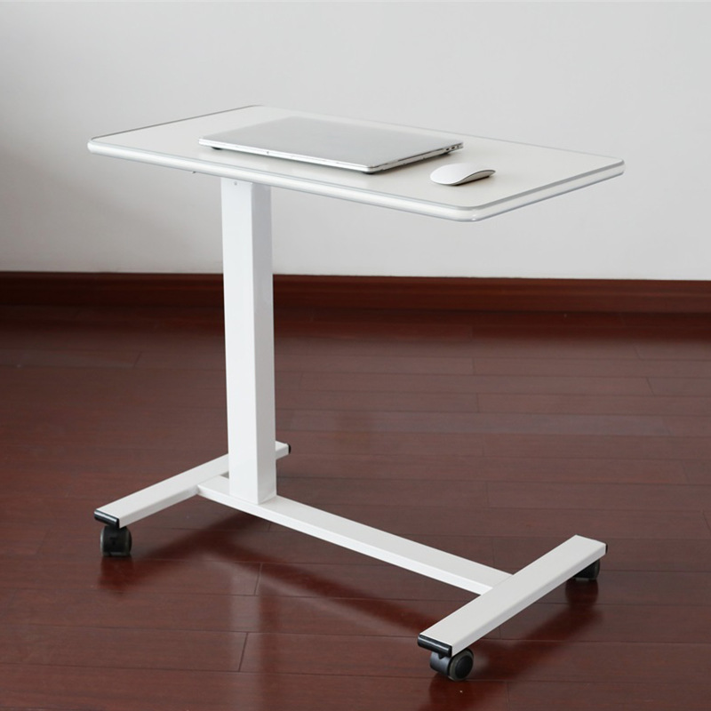 气动升降桌 厂家直销 简易家用移动升降桌 办公电脑桌可折叠单腿