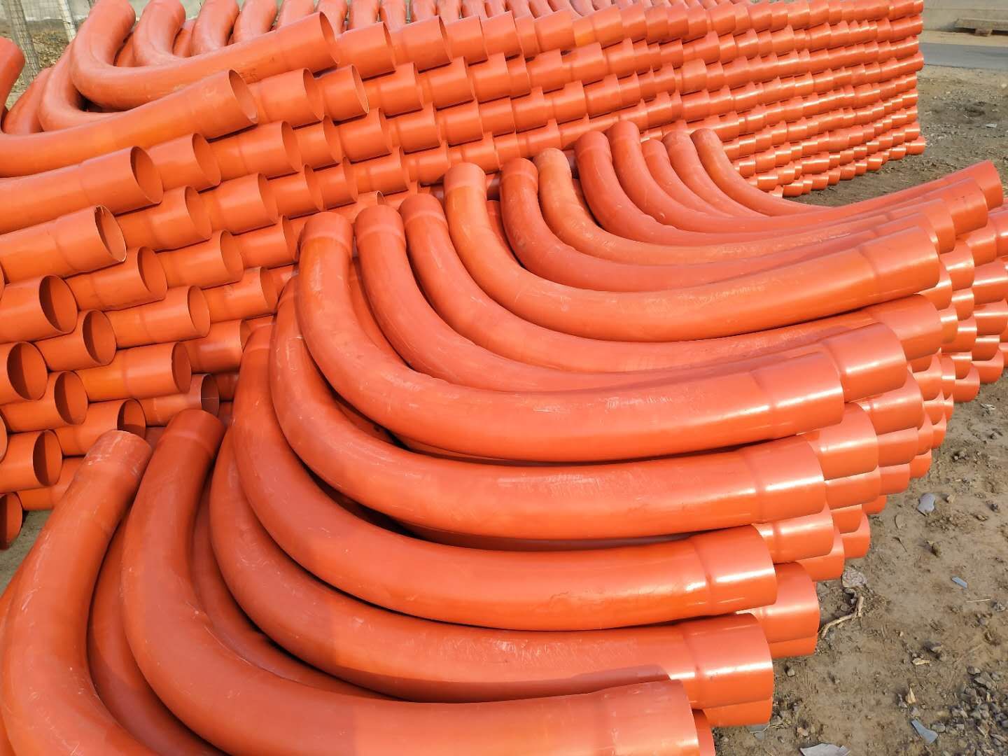 风电工程大弯 pvc弧形电力管大弯头 pe大弯桥梁通风排水s形大弯头