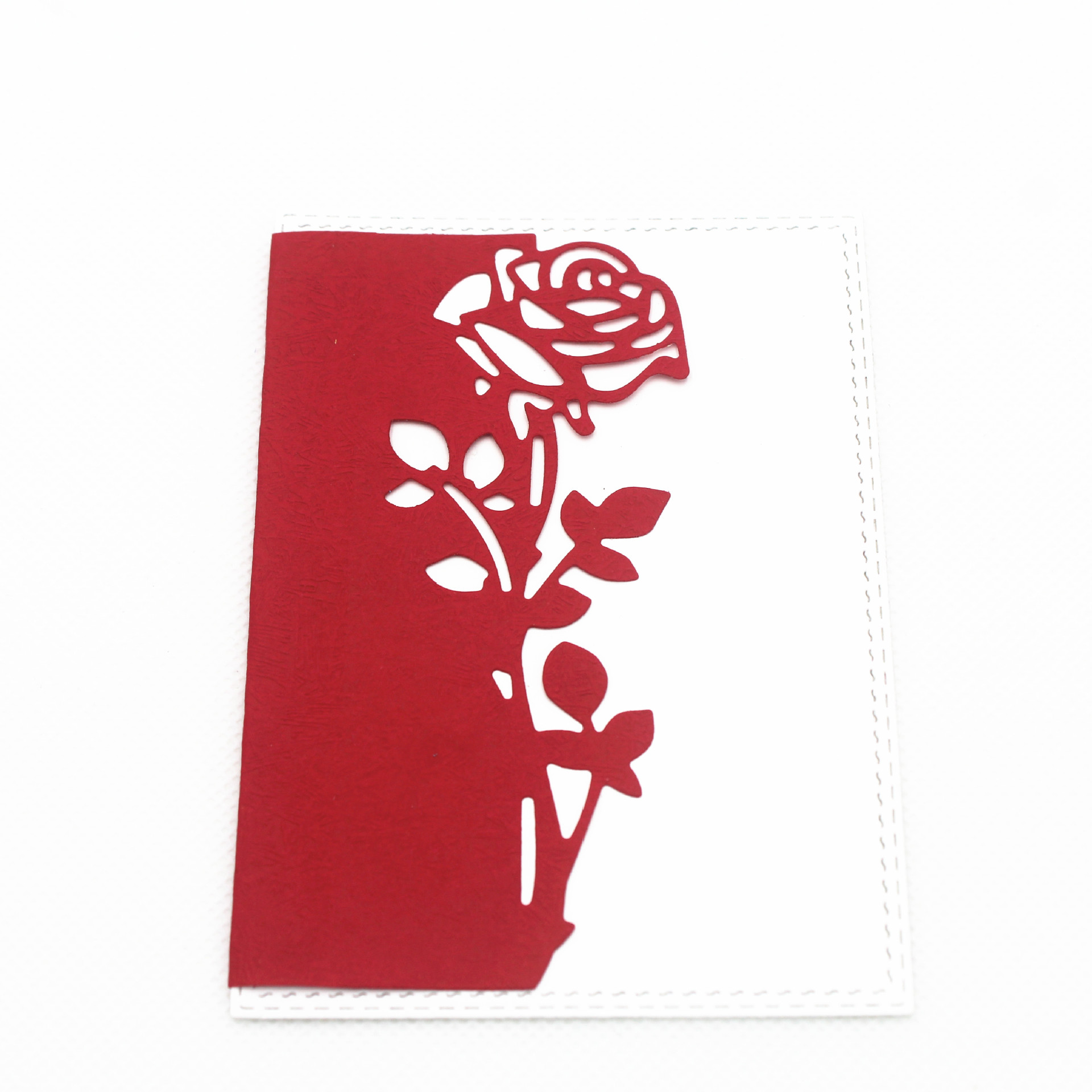 diy刀模 scrapbook定做金属蚀刻刀模 玫瑰花贺卡压花碳钢刀模