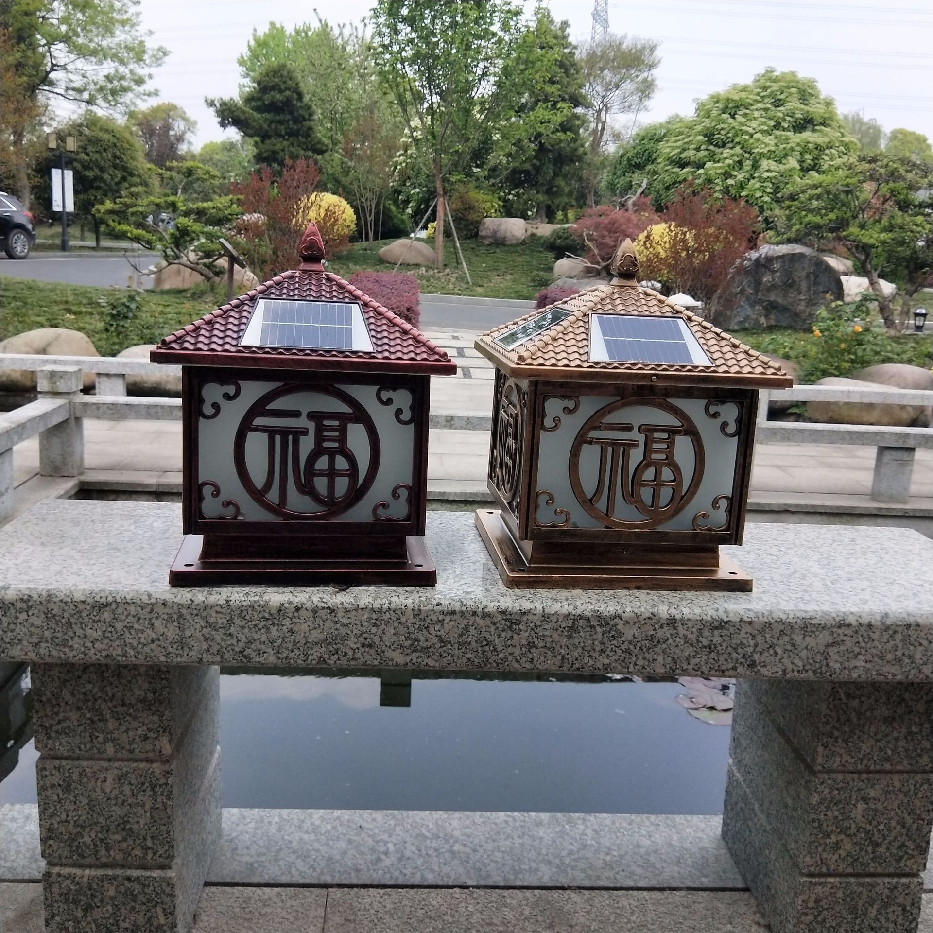 定制太阳能柱头灯围墙灯景观灯庭院灯按需定制