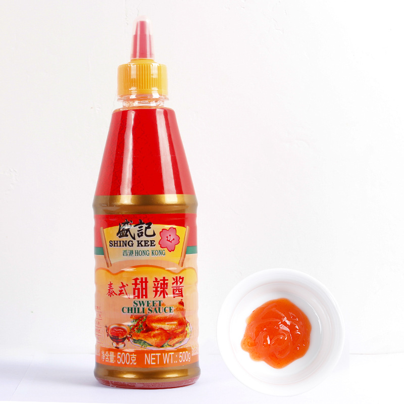 盛记甜辣酱泰式500g家用炸鸡手抓饼烧烤披萨商用三明治调味酱瓶装