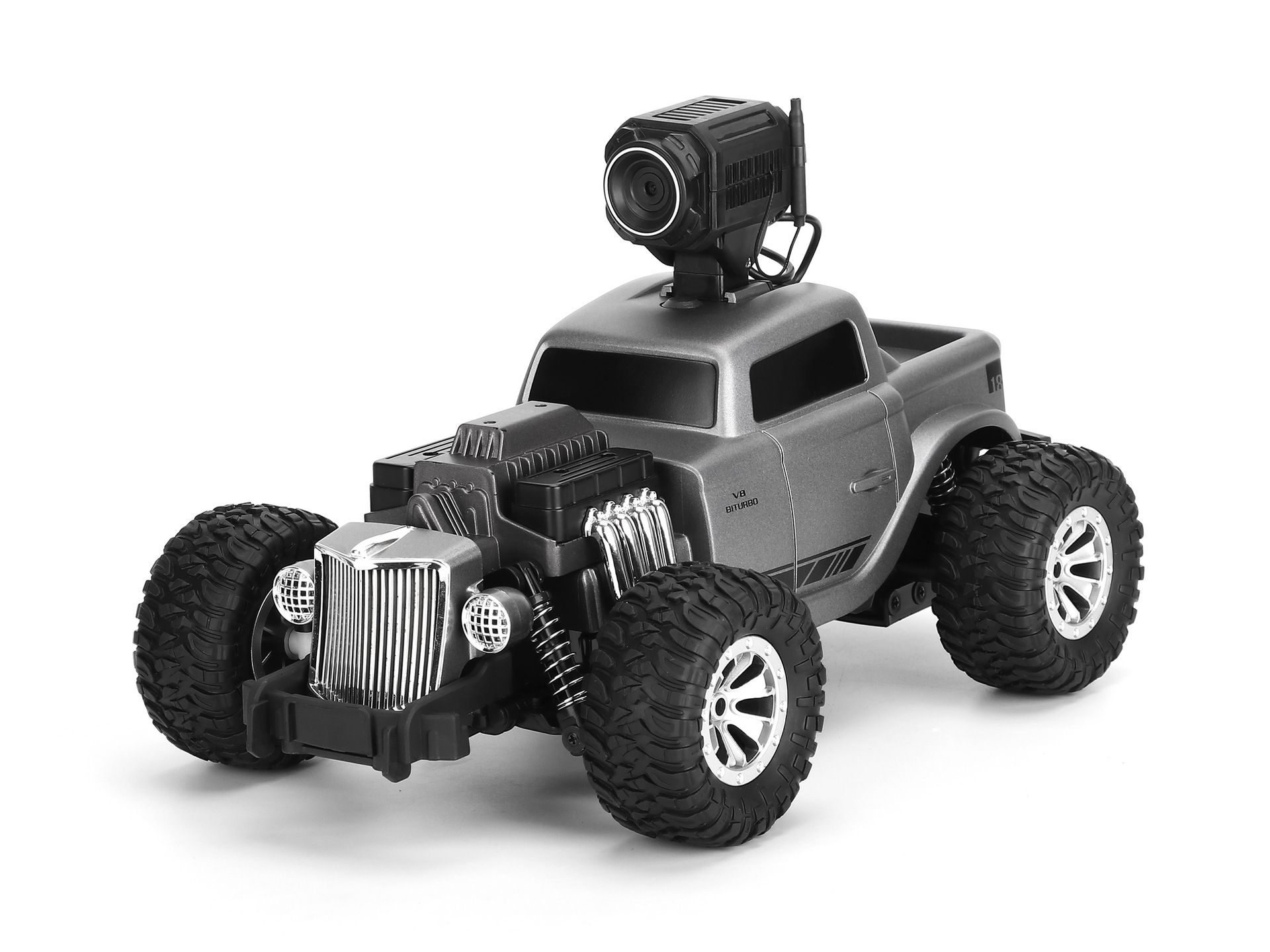 dm-1807复古高速遥控车越野高清摄像军卡rc攀爬汽车大脚儿童玩具