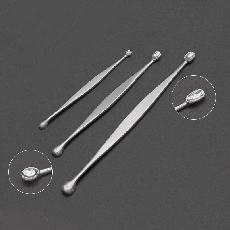 不锈钢骨科器械双头刮匙骨科刮勺称量勺美容整形宠物骨科手术器械