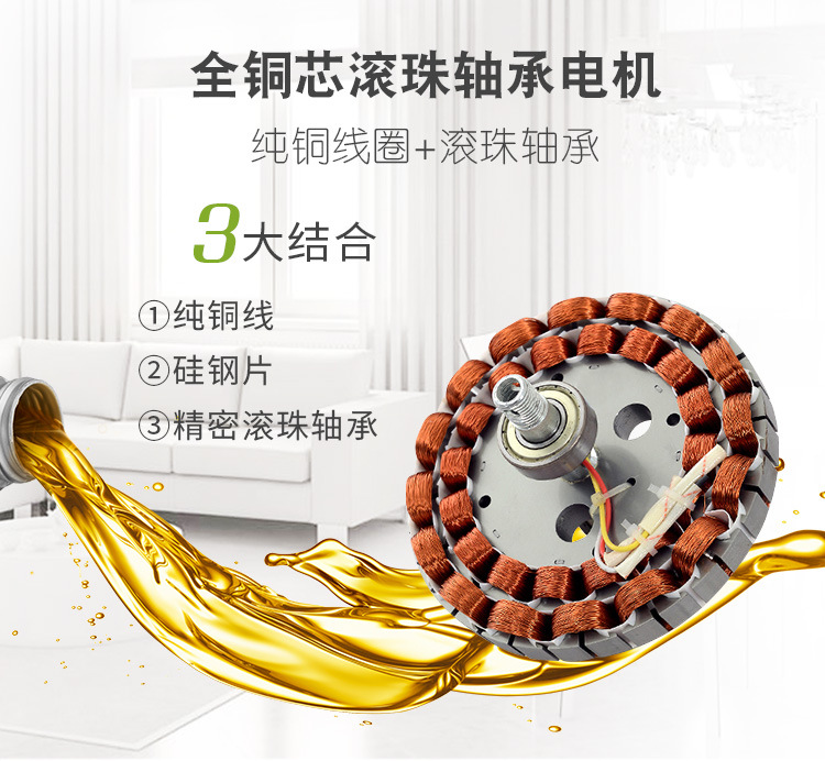 60寸强力大风量工业吊扇简约咖啡馆餐厅遥控风扇1500mm大功率120w