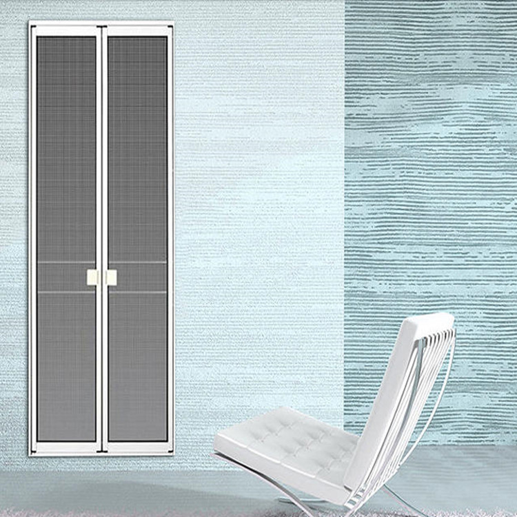 金刚网折叠平开门铝合金折叠门推拉门开放式隔断家用阳台卫生间
