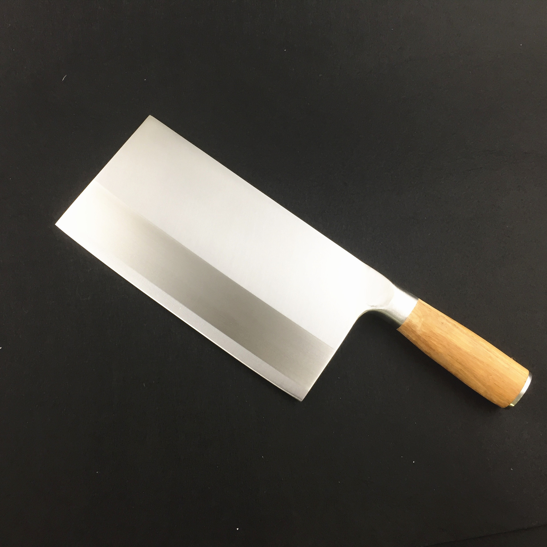 花梨彩木柄酒店厨用菜刀 厨师专用复合钢切肉切片切丝桑刀台式刀