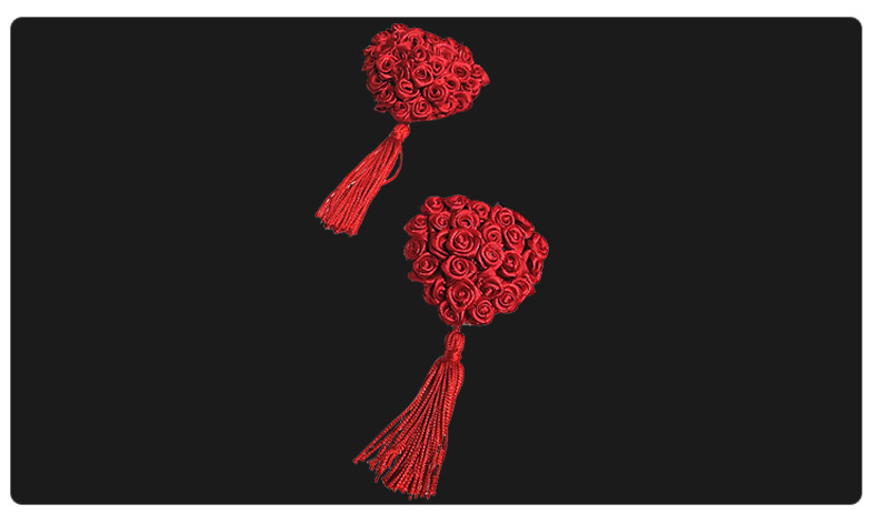 玫瑰花流苏乳贴性感胸贴 血滴子 激情性感调情内衣 反复使用胸贴