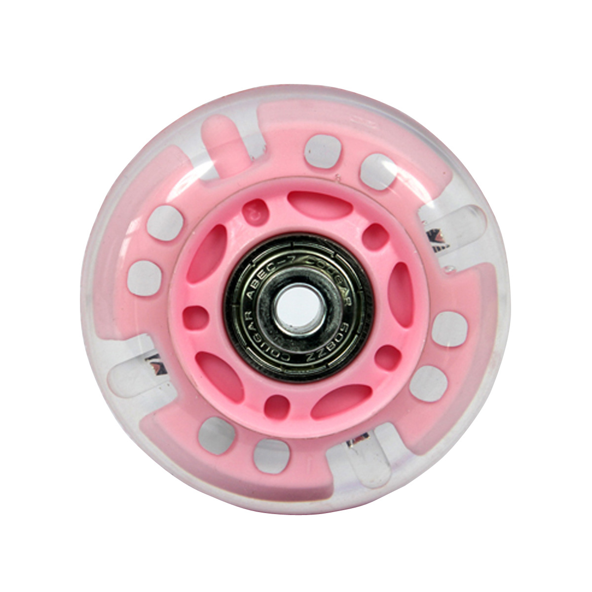 美洲狮溜冰鞋成人闪光平花轮pu高弹彩色闪光轮儿童轮滑鞋轮子