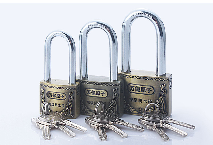 厂家直销明锁b级防水防锈仿古挂锁户外大铁门防盗窗锁头防撬锁具