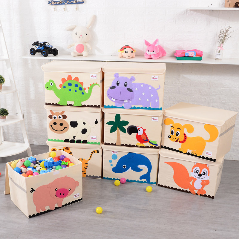 Children's Toy Storage Box Storage Box Baby Cartoon Large Storage Box Toy Clothes Storage Factory Direct Sales