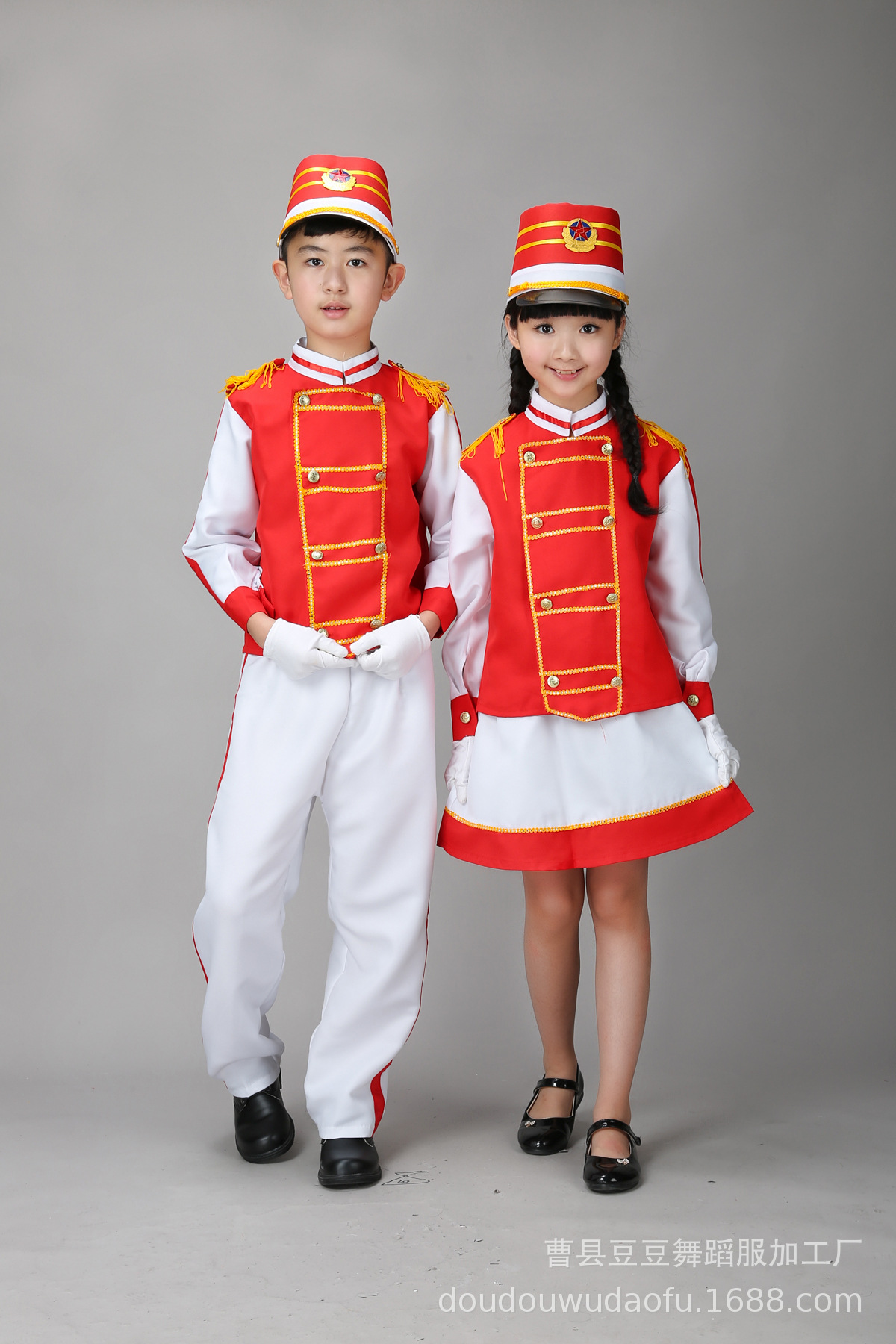 儿童鼓号队仪仗队鼓手幼儿园鼓乐队小学生鼓号服升旗手服装演出服