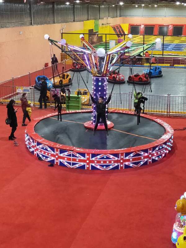 欢乐 旋转 蹦极床 新型 广场 游乐设备 蹦蹦床 儿童旋转游乐设备