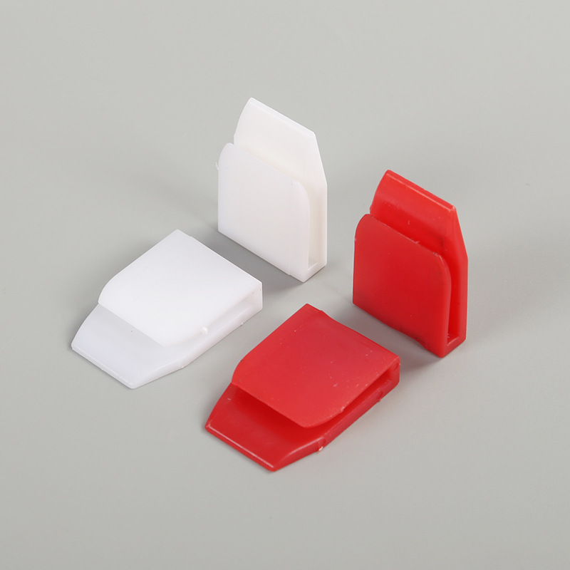 13成交4pcs纸货架固定卡扣u型扣超市纸展示架塑料配件u型夹纸货架纸盒