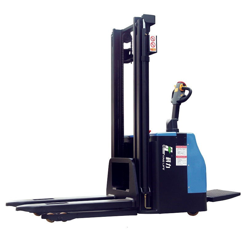 科力牌2吨全电动堆高车装卸叉车堆垛机仓库货架码垛车升高车