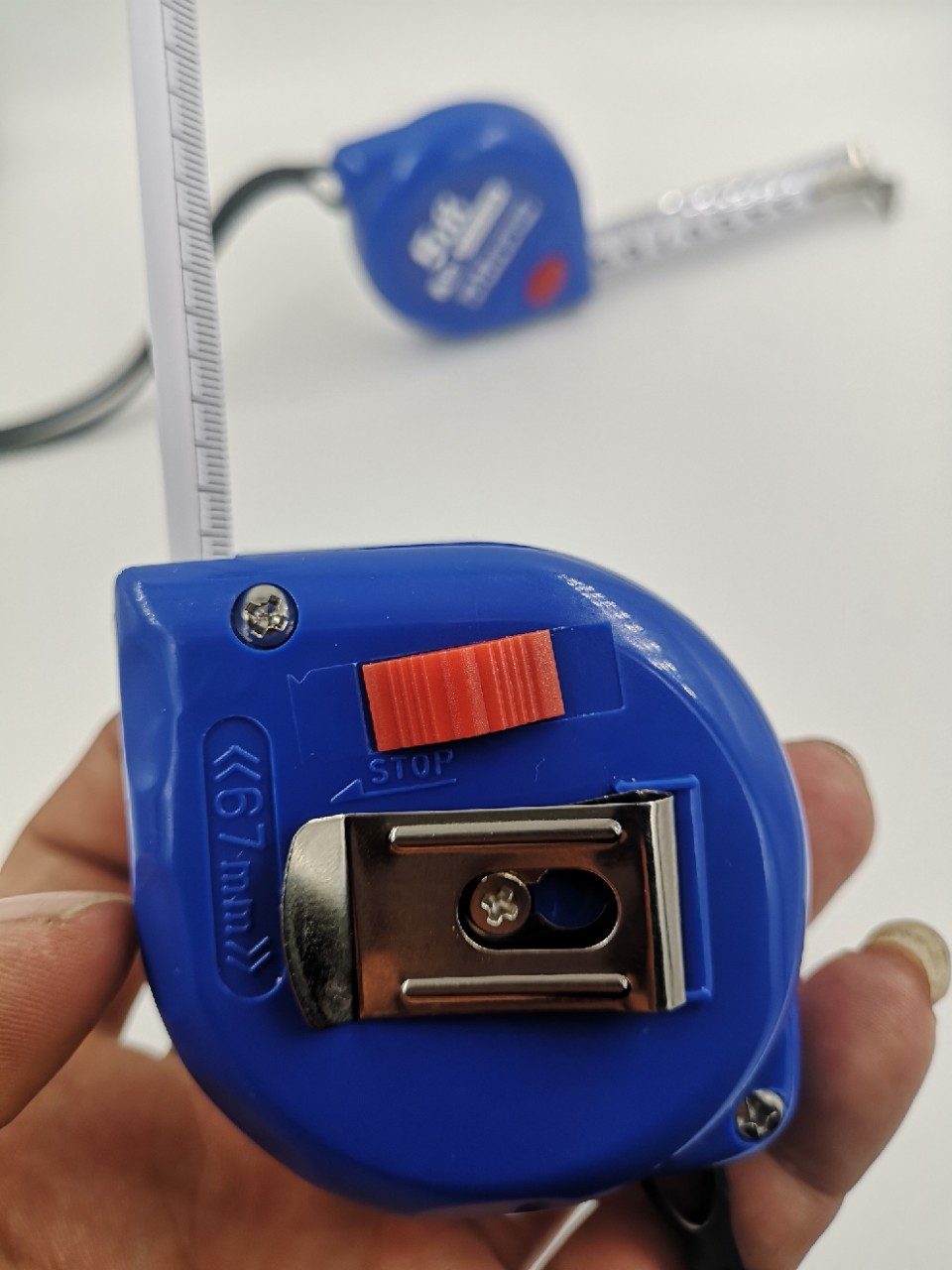 卷尺-鑫地牌钢卷尺江华卷尺3米5米高精度防摔盒尺59蓝白芒果-卷尺尽在